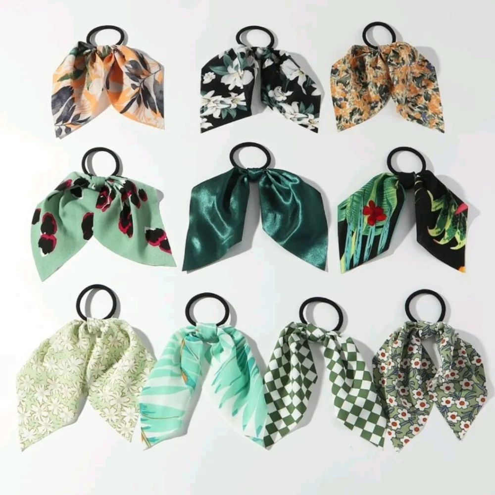 🍉5 for $25* 10 Scarf Hair Ties - Picture 2 of 3